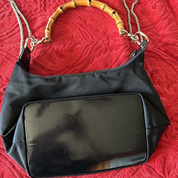 GUCCI  VINTAGE Navy Sholder/crossbody’s bag made out of nylon. - Picture 11 of 12